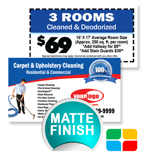 Carpet Cleaning Business Cards ca00006 Matte