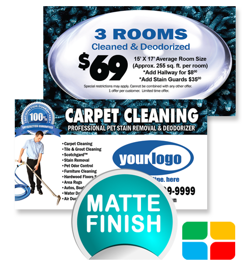 Carpet Cleaning Business Cards ca00007 Matte