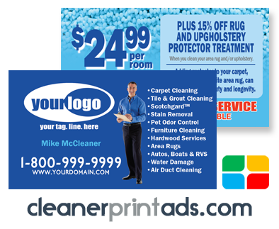 Carpet Cleaning Business Cards #CA00008