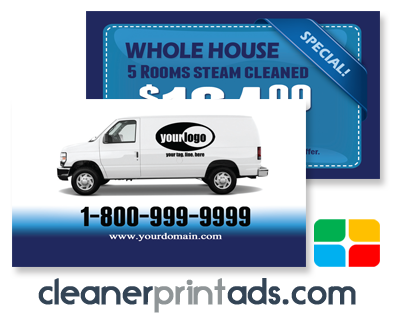 Carpet Cleaning Business Cards #CA01001