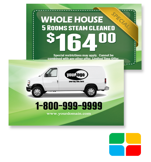 Carpet Cleaning Business Cards ca01002