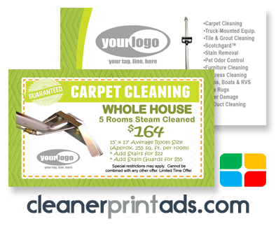 Carpet Cleaning Business Cards #CA01005