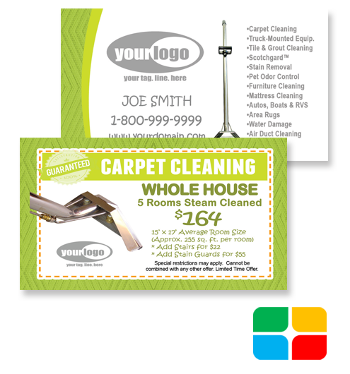 Carpet Cleaning Business Cards ca01005