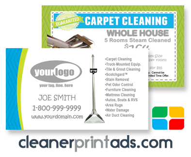 Carpet Cleaning Business Cards #CA01006