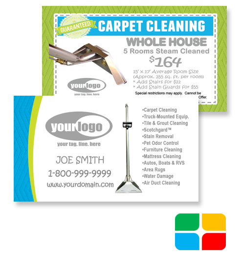 Carpet Cleaning Business Cards ca01006