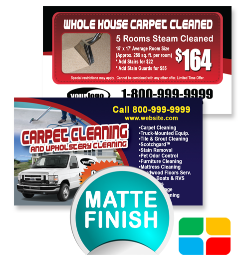 Carpet Cleaning Business Cards ca01010 Matte