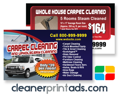 Carpet Cleaning Business Cards #CA01010