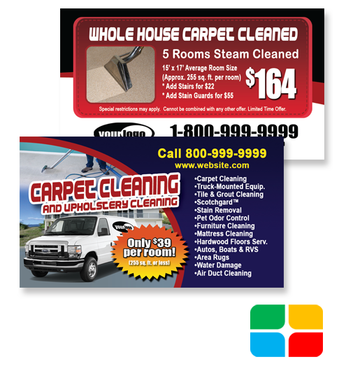 Carpet Cleaning Business Cards ca01010