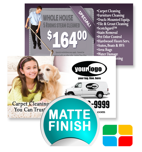 Carpet Cleaning Business Cards ca01020 Matte