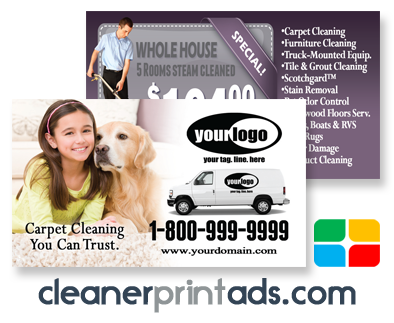 Carpet Cleaning Business Cards #CA01020