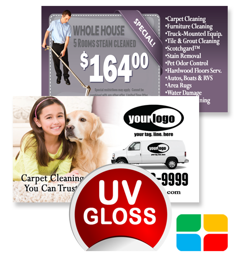 Carpet Cleaning Business Cards ca01020 UV Gloss