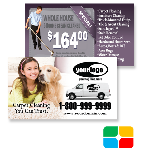 Carpet Cleaning Business Cards ca01020