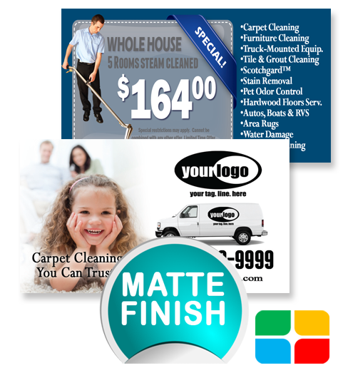 Carpet Cleaning Business Cards ca01021 Matte