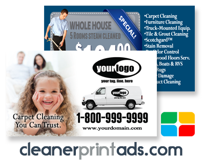 Carpet Cleaning Business Cards #CA01021