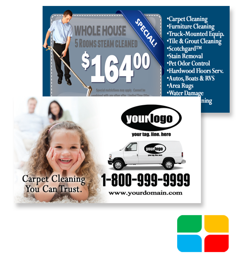 Carpet Cleaning Business Cards ca01021