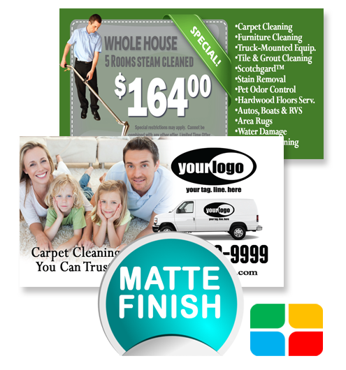 Carpet Cleaning Business Cards ca01023 Matte