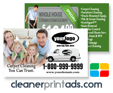 Carpet Cleaning Business Cards #CA01023