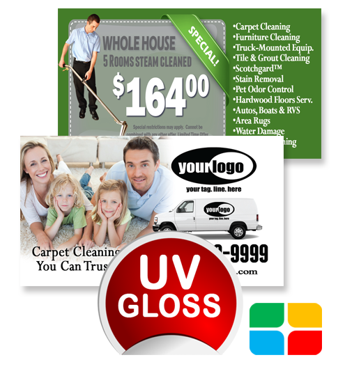 Carpet Cleaning Business Cards ca01023 UV Gloss