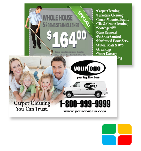 Carpet Cleaning Business Cards ca01023