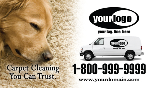 Carpet Cleaning Business Cards #CA01024 Matte Front