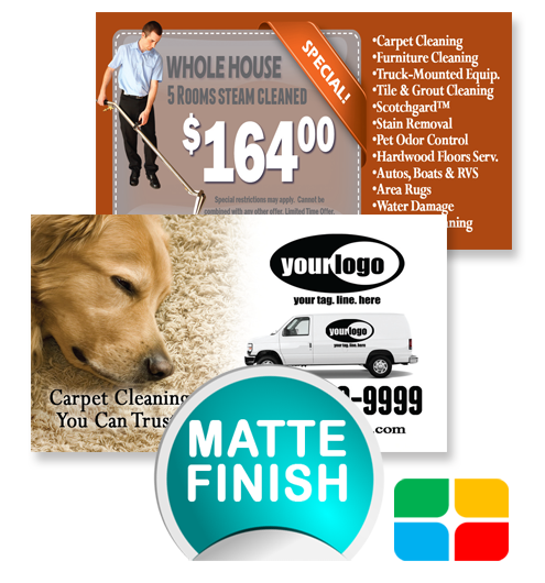 Carpet Cleaning Business Cards ca01024 Matte