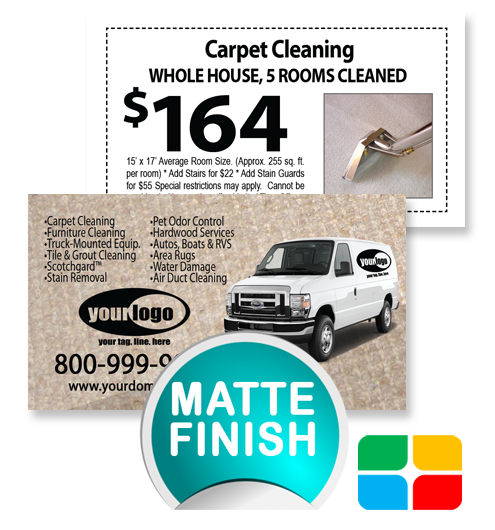 Carpet Cleaning Business Cards ca01076 Matte