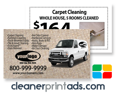 Carpet Cleaning Business Cards #CA01076