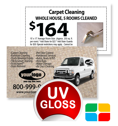 Carpet Cleaning Business Cards ca01076 UV Gloss