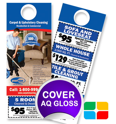 Carpet Cleaning Door Hangers ca00006 4.25 x 11 Cover