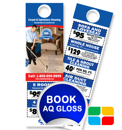 Carpet Cleaning Door Hangers ca00006 4.25 x 14 AQ