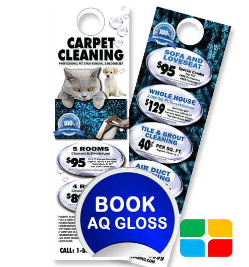 Carpet Cleaning Door Hangers ca00007 4.25 x 14 AQ