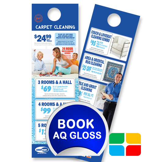 Carpet Cleaning Door Hangers ca00008 4.25 x 14 AQ