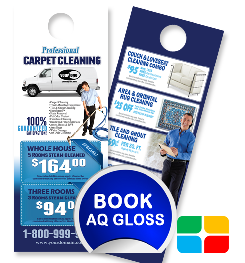 Carpet Cleaning Door Hangers ca01001 4.25 x 11 AQ