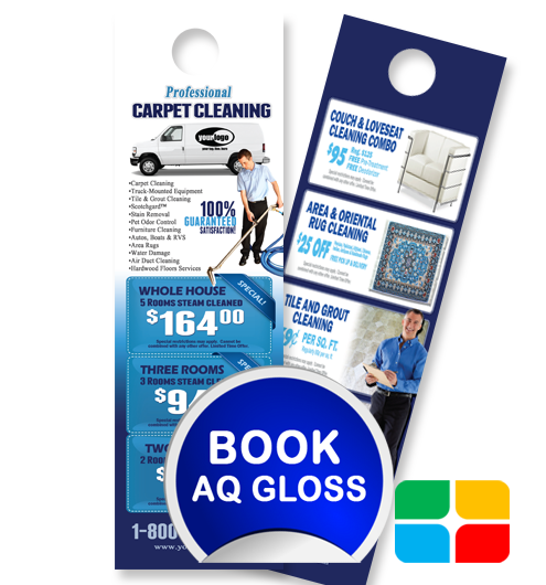 Carpet Cleaning Door Hangers ca01001 4.25 x 14 AQ