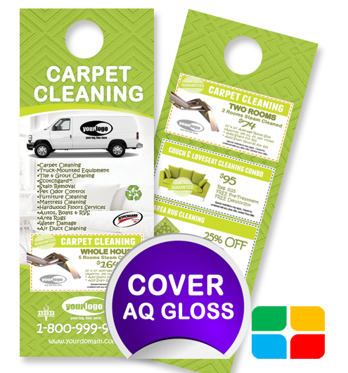 Carpet Cleaning Door Hangers ca01005 4.25 x 11 Cover