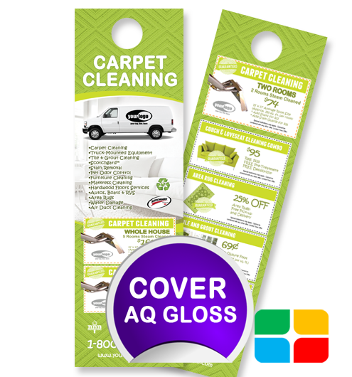 Carpet Cleaning Door Hangers ca01005 4.25 x 14 Cover