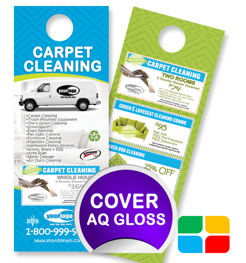 Carpet Cleaning Door Hangers ca01006 4.25 x 11 Cover