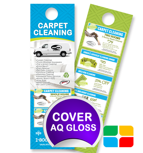 Carpet Cleaning Door Hangers ca01006 4.25 x 14 Cover