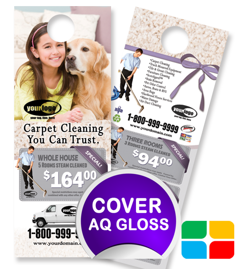 Carpet Cleaning Door Hangers ca01020 4.25 x 11 Cover