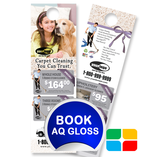 Carpet Cleaning Door Hangers ca01020 4.25 x 14 AQ