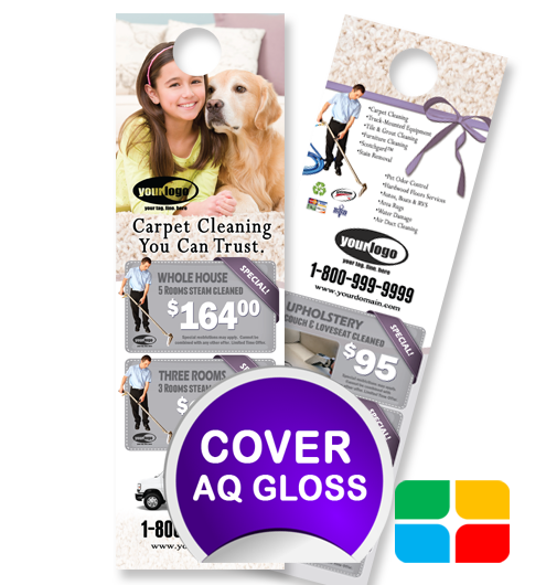 Carpet Cleaning Door Hangers ca01020 4.25 x 14 Cover