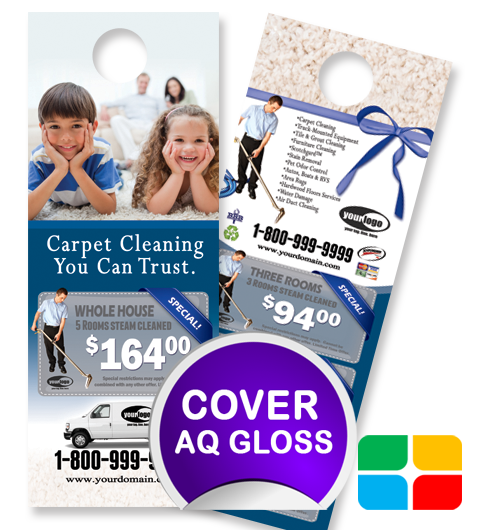 Carpet Cleaning Door Hangers ca01021 4.25 x 11 Cover