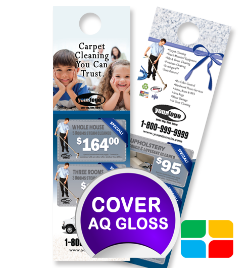 Carpet Cleaning Door Hangers ca01021 4.25 x 14 Cover