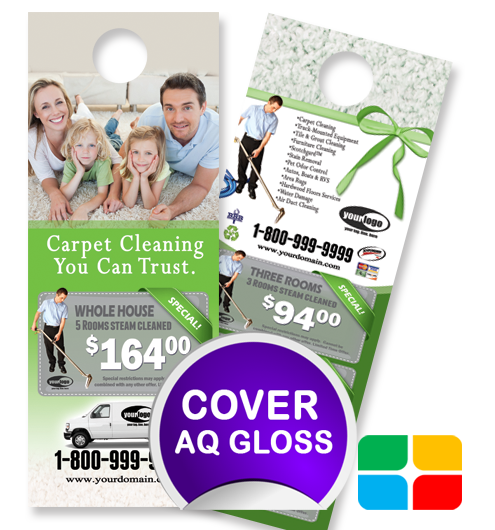 Carpet Cleaning Door Hangers ca01023 4.25 x 11 Cover