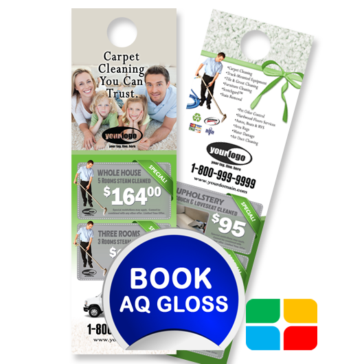 Carpet Cleaning Door Hangers ca01023 4.25 x 14 AQ