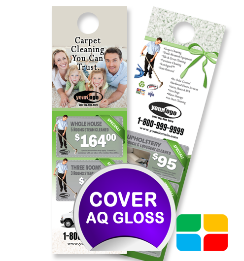 Carpet Cleaning Door Hangers ca01023 4.25 x 14 Cover