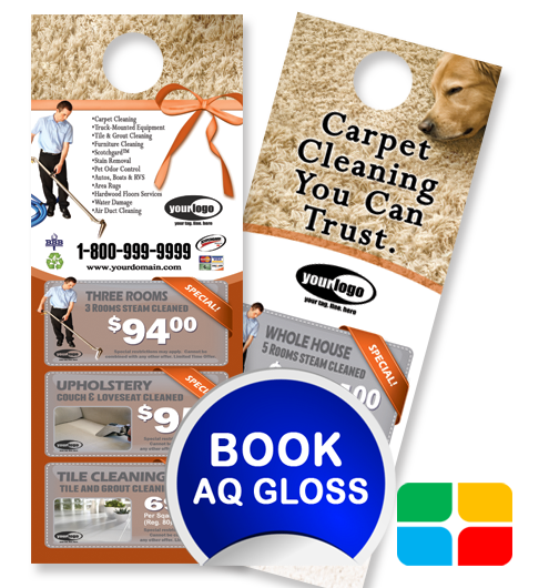 Carpet Cleaning Door Hangers ca01024 4.25 x 11 AQ