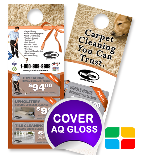 Carpet Cleaning Door Hangers ca01024 4.25 x 11 Cover