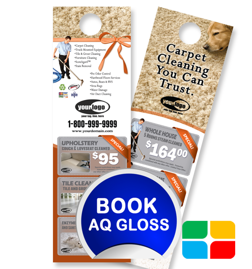 Carpet Cleaning Door Hangers ca01024 4.25 x 14 AQ