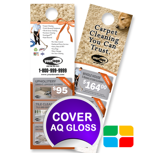 Carpet Cleaning Door Hangers ca01024 4.25 x 14 Cover